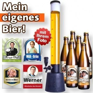 Mein eigenes Foto-Bier (6 x 0,5 l) und Z