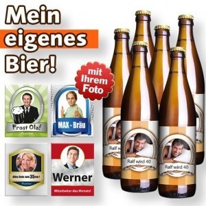 Mein eigenes Foto-Bier (6 x 0,5 l)