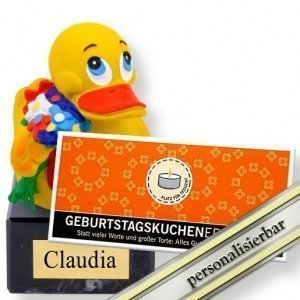 Meine Quietscheente Flower Power und Geb