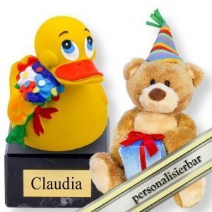 Meine Quietscheente Flower Power und Glü