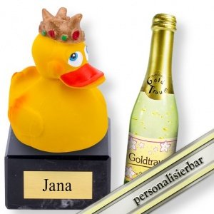 Meine Quietscheente Königin und Goldtrau