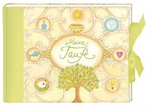 Meine Taufe Fotoalbum mit Stoffrücken