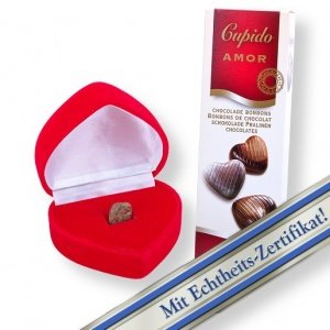 Meine eigene Sternschnuppe in roter Herz