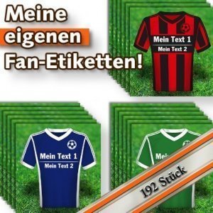 Meine eigenen Fan-Etiketten (192 Stück)