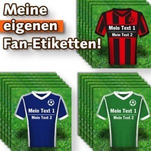Meine eigenen Fan-Etiketten (6 Stück)