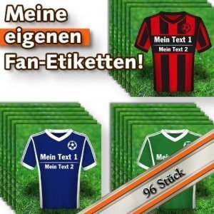Meine eigenen Fan-Etiketten (96 Stück)