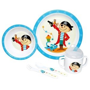 Melamin Essgeschirr Set Pirat - 5 teilig