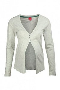 Melierter Baumwoll-Cardigan