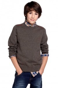 Melierter Biobaumwollpulli