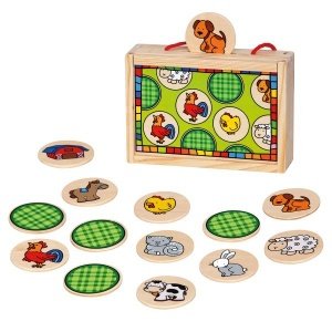 Memo Tiere von Bino Holzspielzeug