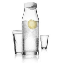 Menu A/S - Karaffe 1l, weiss und 2 Gläse