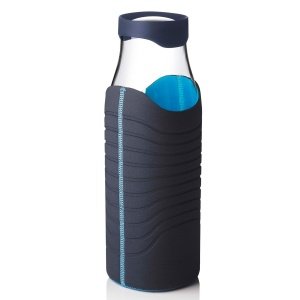 Menu Karaffe 1L mit Hülle blau-türkis