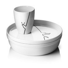 Menu - Kinderservice, schwarze Kontur, 3