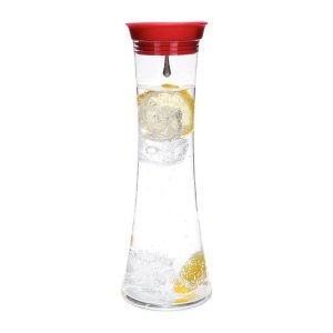 Menu Wasserkaraffe WELLNESS 0.8L rot