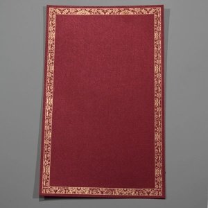 Menükarte Raja, rot