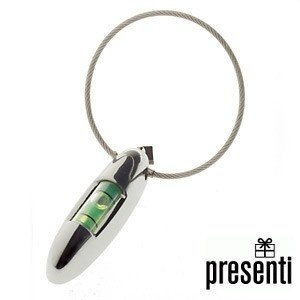 Metall Schlüsselanhänger mit Wasserwaage