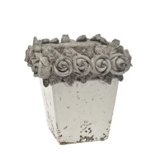 Metall-Tafel mit 6 Dosen von Clayre & Ee