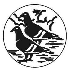 Metallemblem  2 Tauben