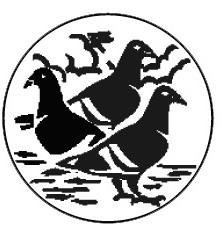 Metallemblem 3 Tauben