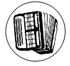 Metallemblem Akkordeon