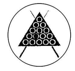 Metallemblem Billard