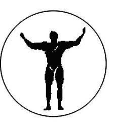 Metallemblem Bodybuilder