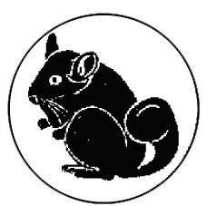 Metallemblem Chinchilla