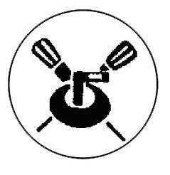 Metallemblem Curling