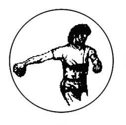 Metallemblem Diskuswerfen Dame