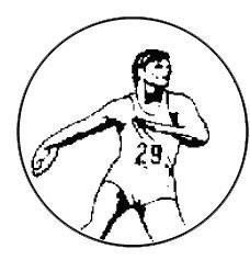 Metallemblem Diskuswerfen