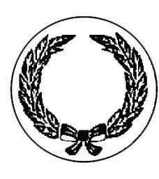 Metallemblem Ehrenkranz