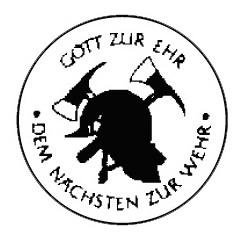 Metallemblem Feuerwehr