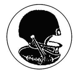 Metallemblem Football