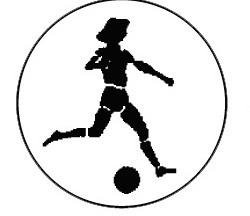 Metallemblem Fußball Damen