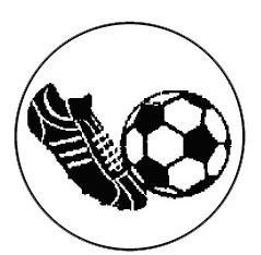 Metallemblem Fußball