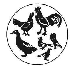 Metallemblem Geflügel