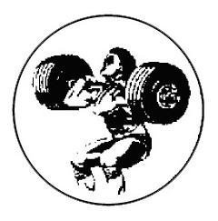 Metallemblem Gewichtheber