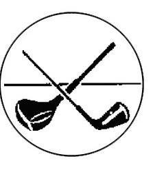 Metallemblem Golf