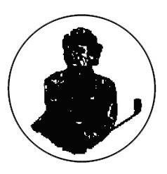 Metallemblem Golfer Ø 50mm