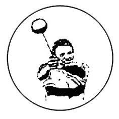 Metallemblem Hammerwerfen