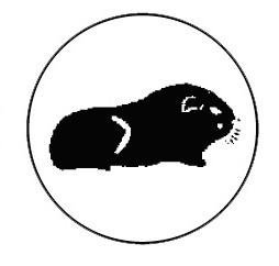 Metallemblem Hamster