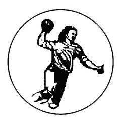 Metallemblem Handball Damen