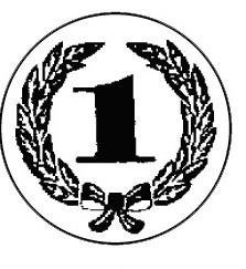 Metallemblem Lorbeerkranz 1