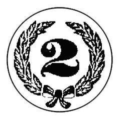 Metallemblem Lorbeerkranz 2