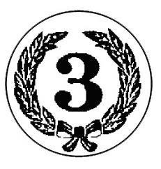 Metallemblem Lorbeerkranz 3