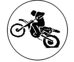 Metallemblem Motocross