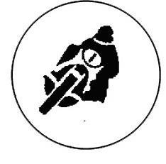 Metallemblem Motorrad