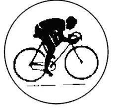 Metallemblem Radrennen