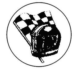 Metallemblem Rennsport