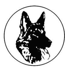 Metallemblem Schäferhund